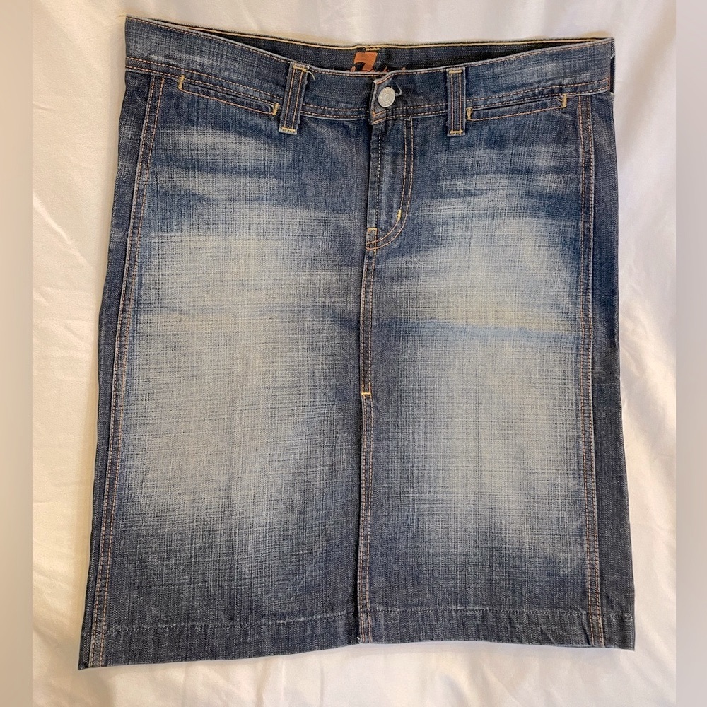 7 for All Mankind Denim Pencil Skirt, 28